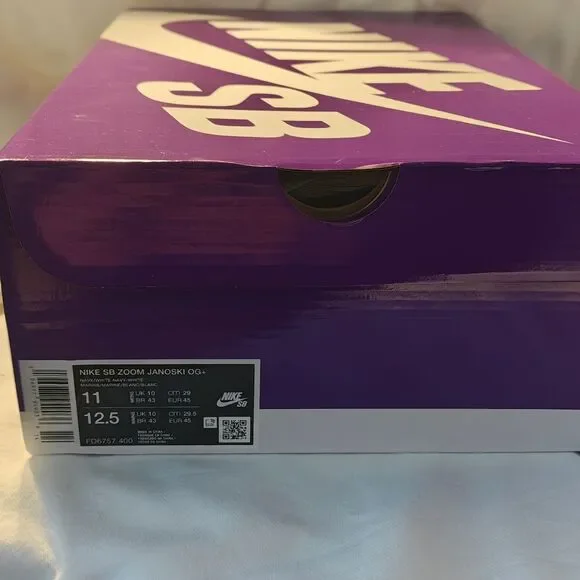 Nike SB Zoom Janoski OG+ Navy Blue Sneakers - Picture 6 of 6